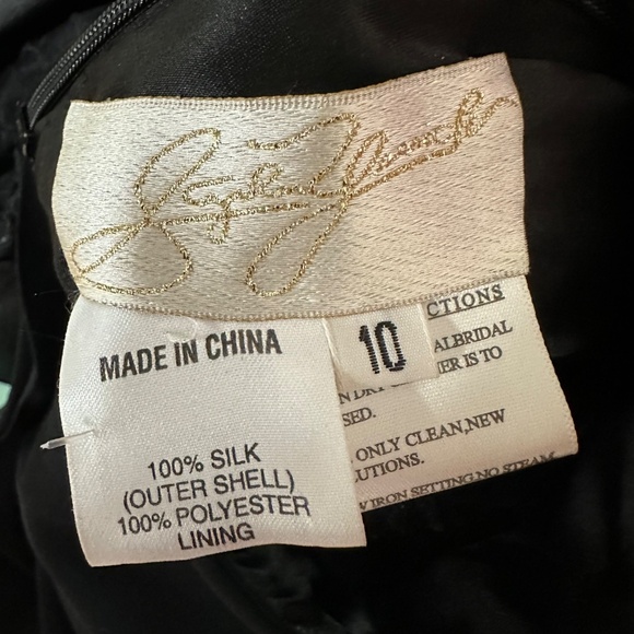 Stephen Yearick Gorgeous Black Silk  Beaded Gown  Sz 10 Glamorous *NWT - Picture 7 of 15